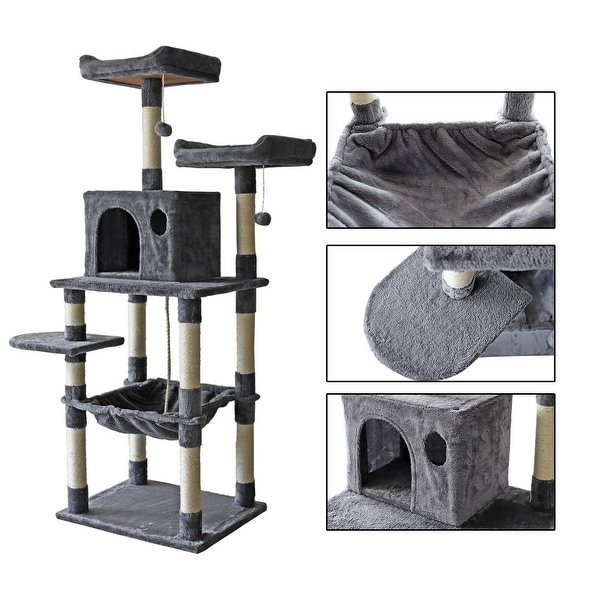 confote 63'' Multi-Level Cat Tree Activity Tower Condo. Opens flyout.
