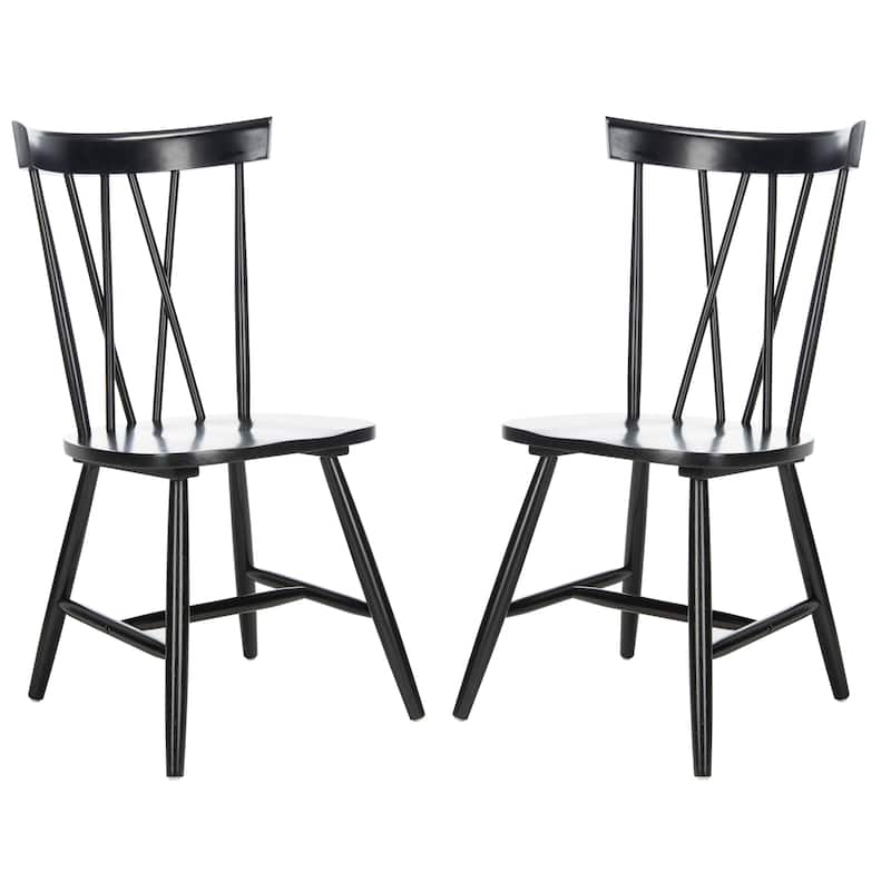 SAFAVIEH Pairlee Spindleback Windsor Dining Room Chair (Set of 2) - 21" W x 20" L x 36" H - 21Wx20Dx36H