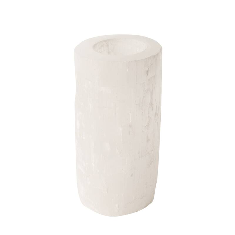 Lg. Selenite Votive Holder- ST