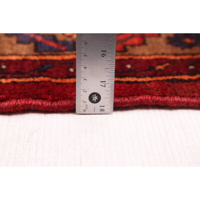 ECARPETGALLERY Hand-knotted Andelz Dark Red Wool Rug - 4'8 x 6'4