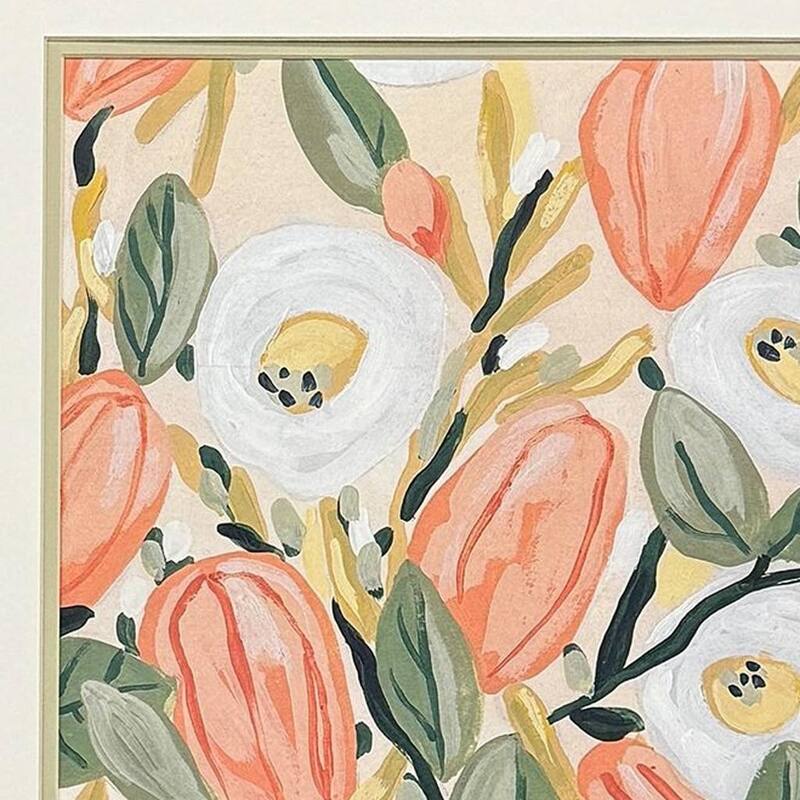 HomeRoots Set Of Two Gleeful Garden Silver Framed Wall Art