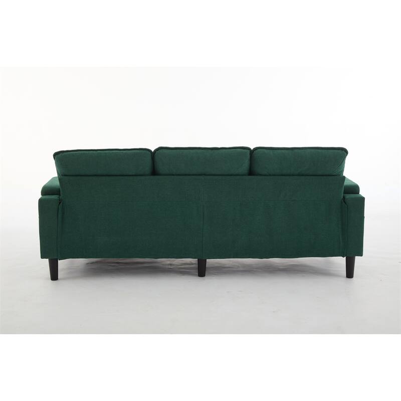 3 Seat L Shaped Sectional Sofa with Storage Ottoman and USB Port
