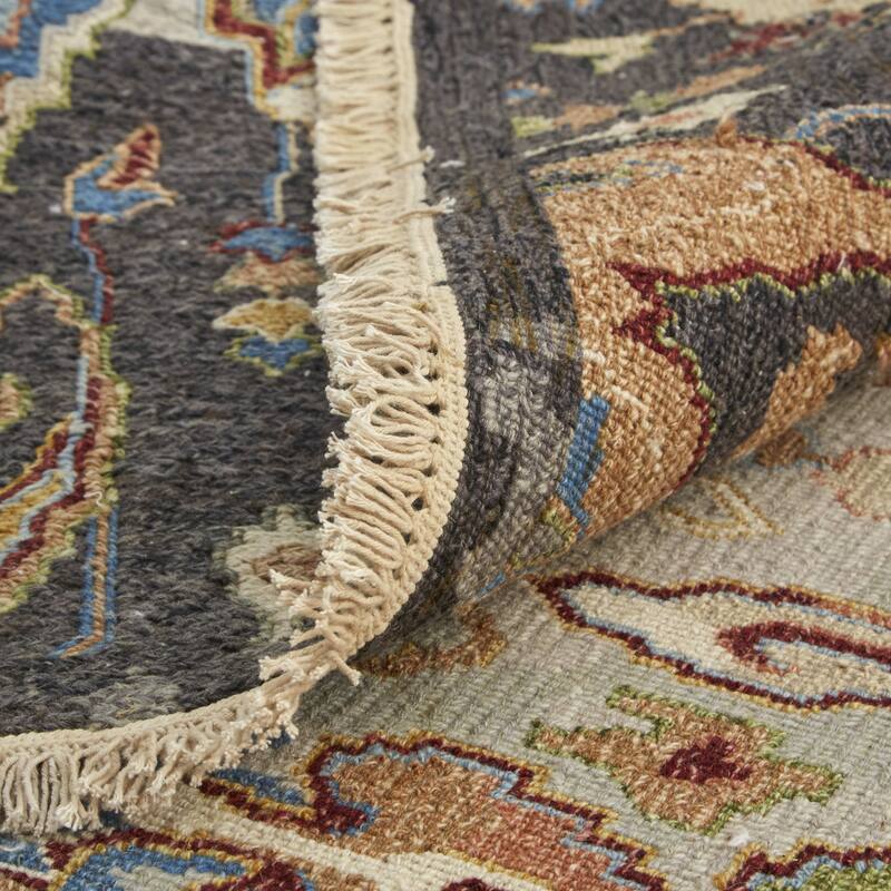 HomeRoots Ikat Bohemian Rectangle Area Rug - 162.00 in. x 114.00 in. x 0.20 in.