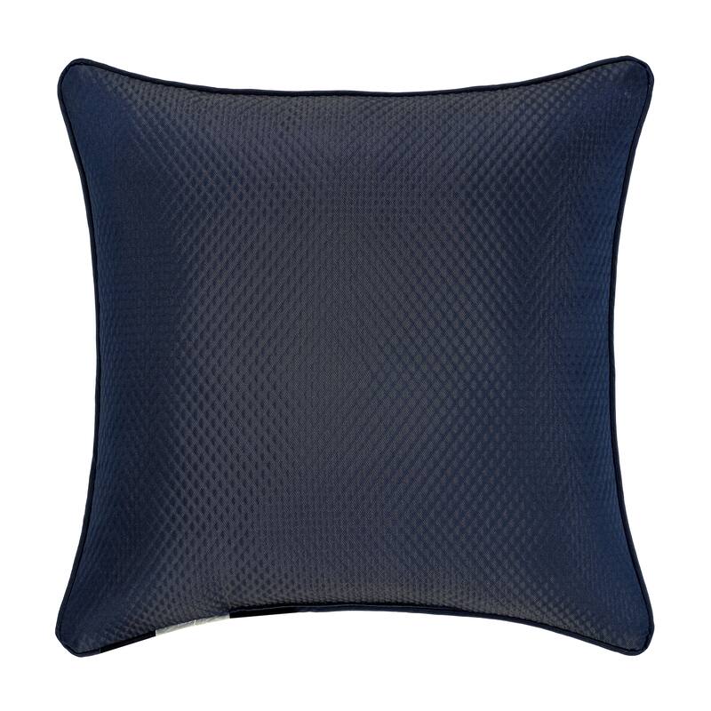 J. Queen New York Excelsior Royal Blue 20" Square Decorative Throw Pillow
