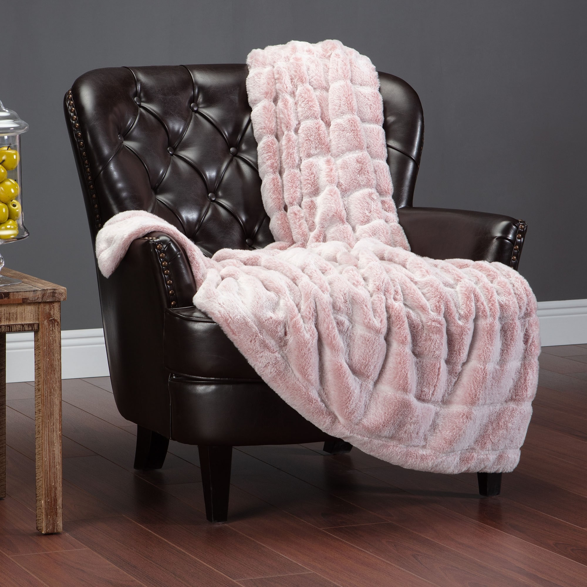 Chanasya fuzzy faux fur throw sales