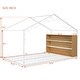 preview thumbnail 26 of 30, Metal PlayHouse Bed Frame with Shelves and LED Warm Lighting
