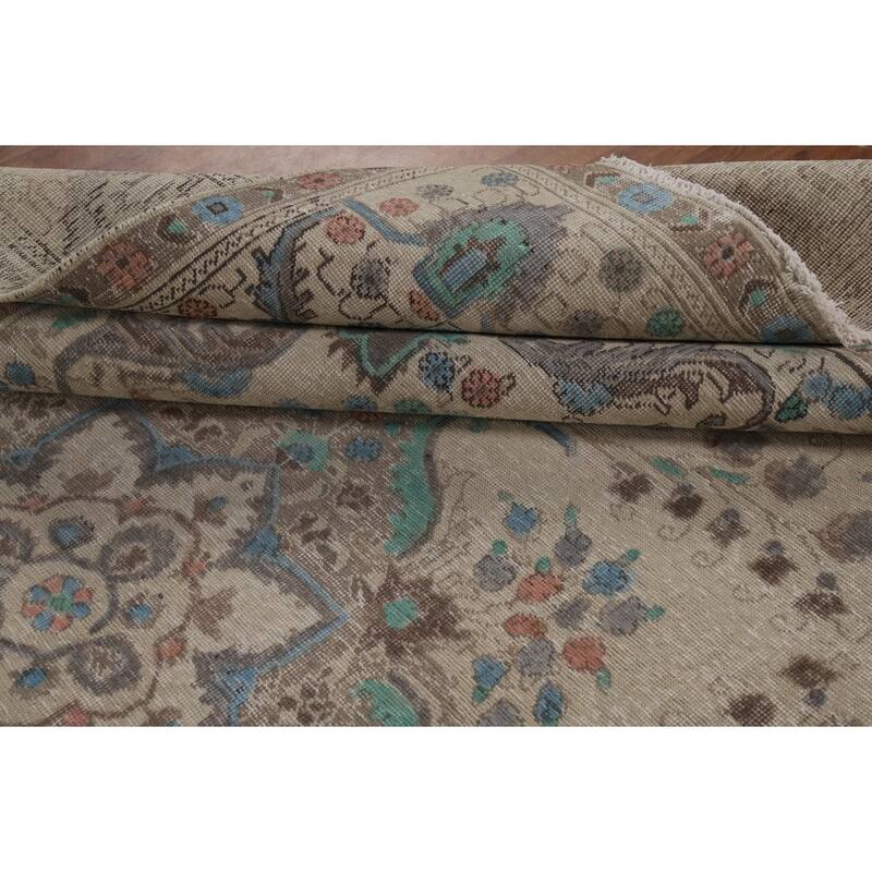 Tabriz Persian Area Rug Hand-Knotted Wool Carpet - 7'8"x 11'0"