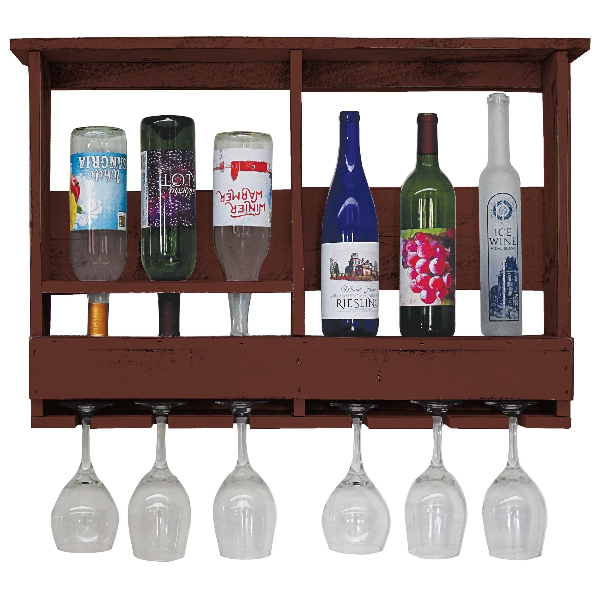 Farmhouse 6-Bottle Wine Bar - Bed Bath & Beyond - 39168801