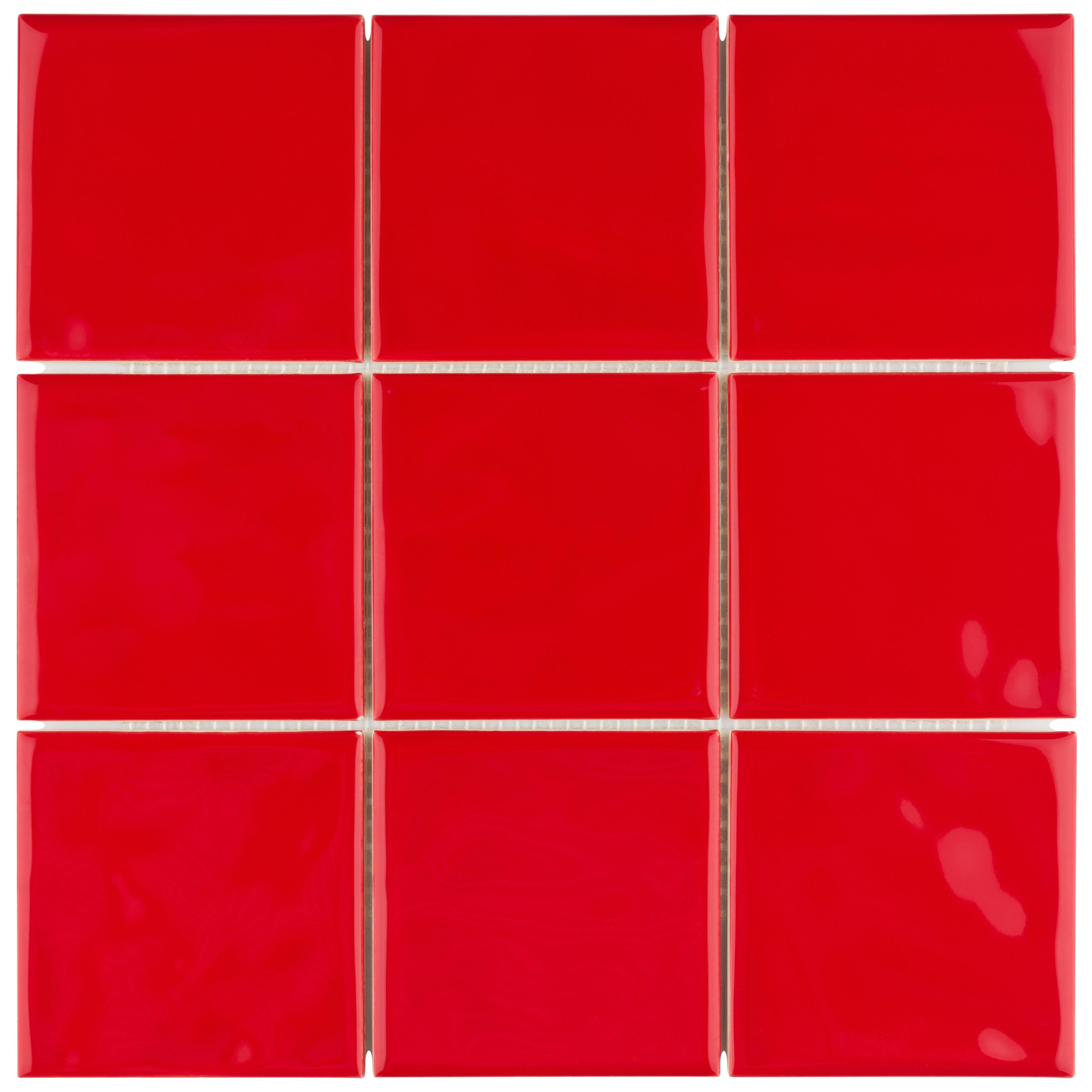 Merola-Tile-Twist-Square-Red-