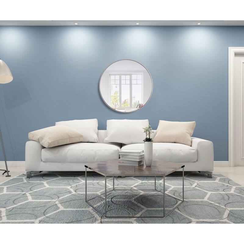 Elegant Lighting Eternity 36" Diameter Circular Beveled Metal Framed