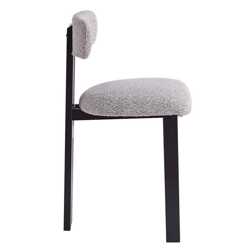 Elegant Round Kitchen Stools‌ – 26.5" Low Back Bar Stools with Padded Seat & Sturdy Metal Frame – Perfect for Dining Areas