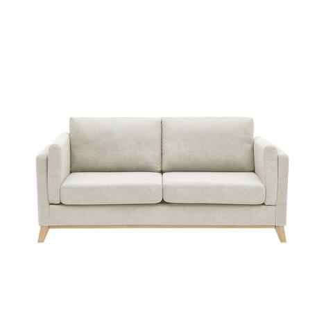 Loveseat Chenille Fabric Sofa with Soft Cushion Armrest