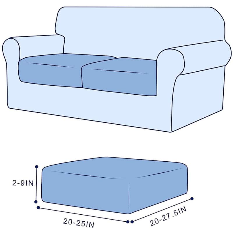 Subrtex Stretch Separate Sofa Cushion Slipcovers (1/2/3 PCS)