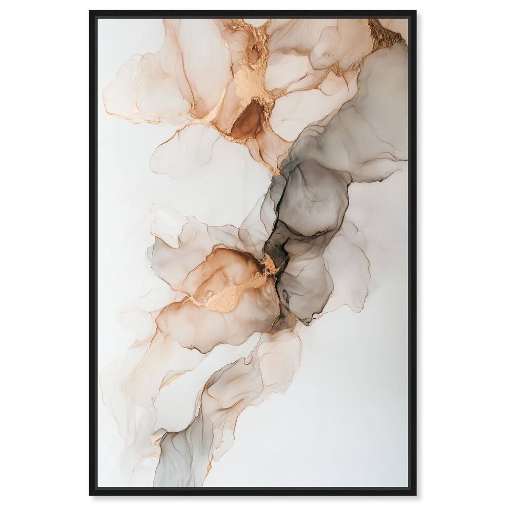 Smoky Gold Drift Canvas by Art Remedy