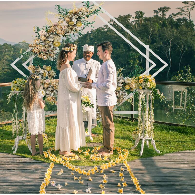 Large Sturdy Diamond Wedding Arch Heavy Duty Iron Backdrop Stand Kit