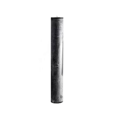 Sm. Round 1-Wick Pillar Candle 4"Dia x 19.65"H Black - Black