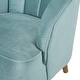 preview thumbnail 26 of 49, Roomfitters Modern Velvet Accent Chair, Upholstered Barrel Chair with Wooden Legs
