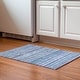 preview thumbnail 86 of 107, Premium Washable Super Soft Stripe Mayfield Rug Sky - 1' 8" x 2' 6" - Rectangle