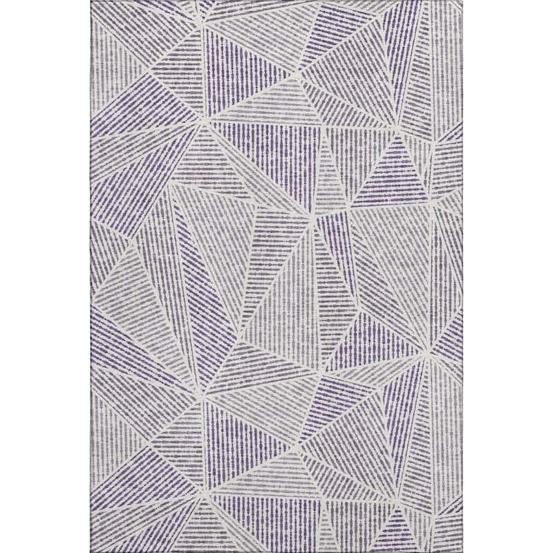 Premium Washable Super Soft Contemporary Mosaic Mayfield Rug