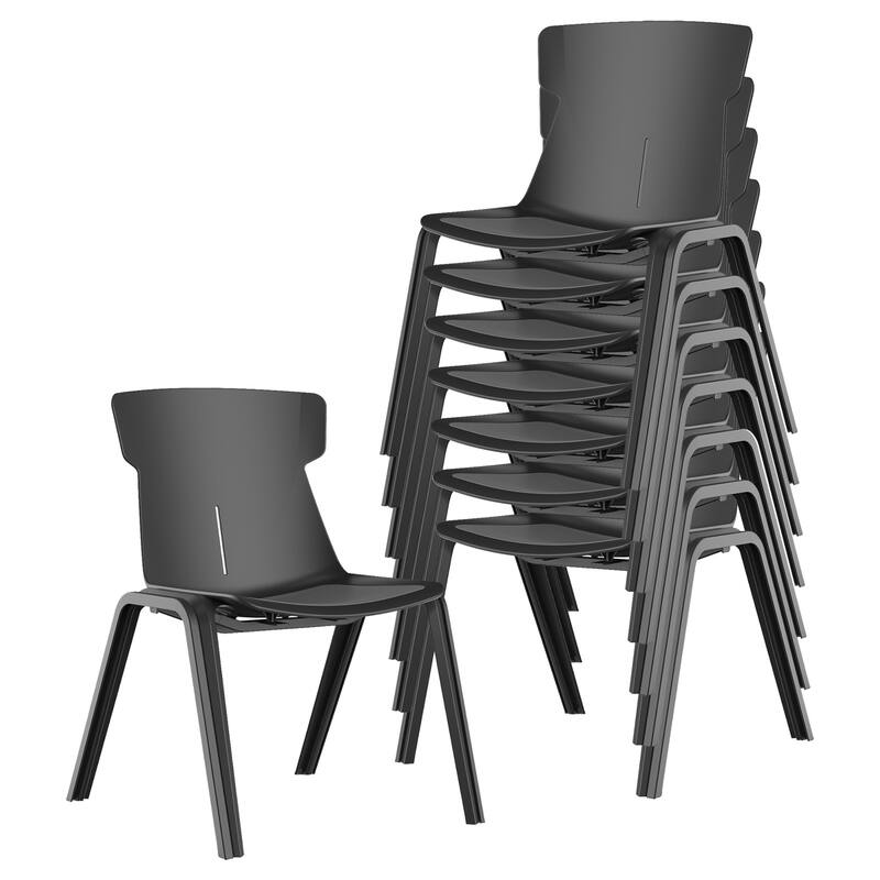 Mercer Modern Black Stackable Desk Chairs (Set of 4) by Furniture of