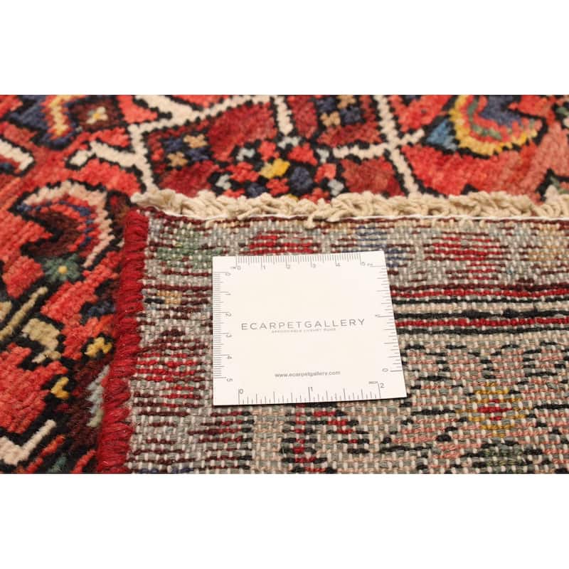 ECARPETGALLERY Hand-knotted Andelz Red Wool Rug - 3'2 x 9'8