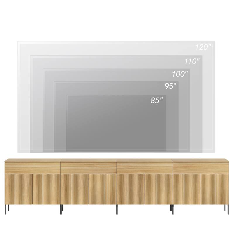 Modern Wood 31.5" Dresser With Reeded Design, Minimalist Dresser Organizer Storage