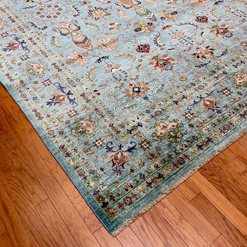 HERAT ORIENTAL Handmade Afghan Mogul Wool Rug - 8'7" x 12'1"