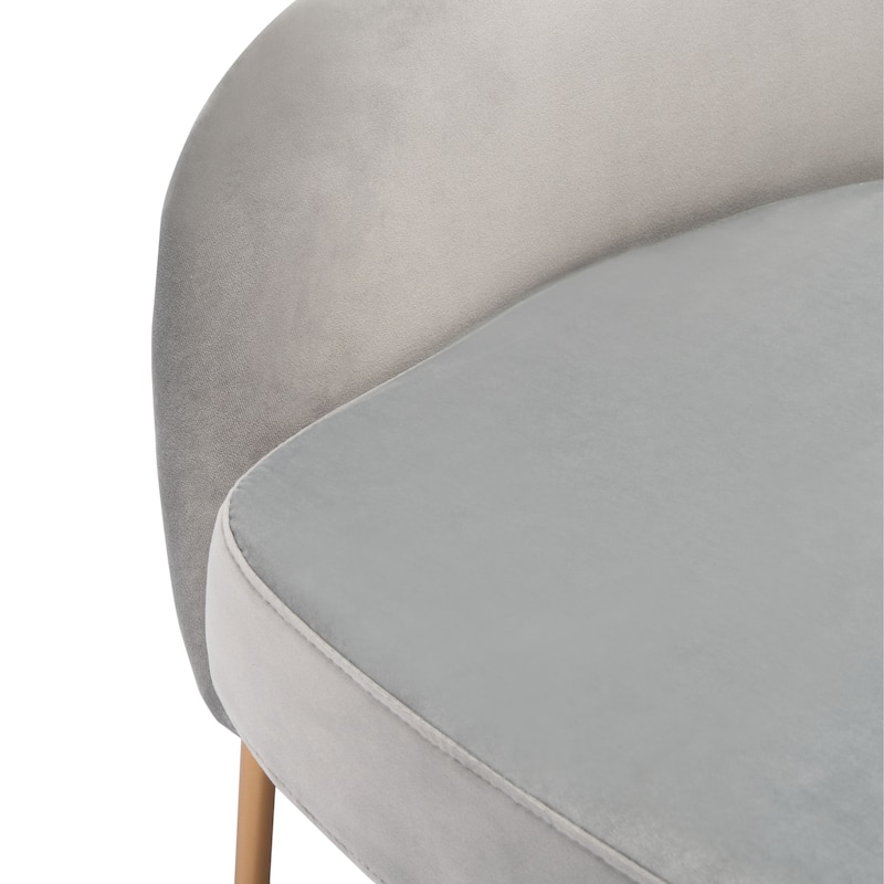 SAFAVIEH Yukiko Glam Velvet Accent Chair - 26.3" W x 31.8" L x 34" H - 26Wx32Dx34H