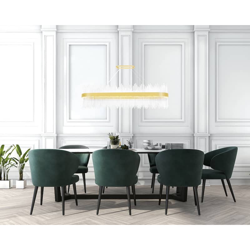 Genevieve LED Chandelier With Medallion Gold Finish - Medallion Gold