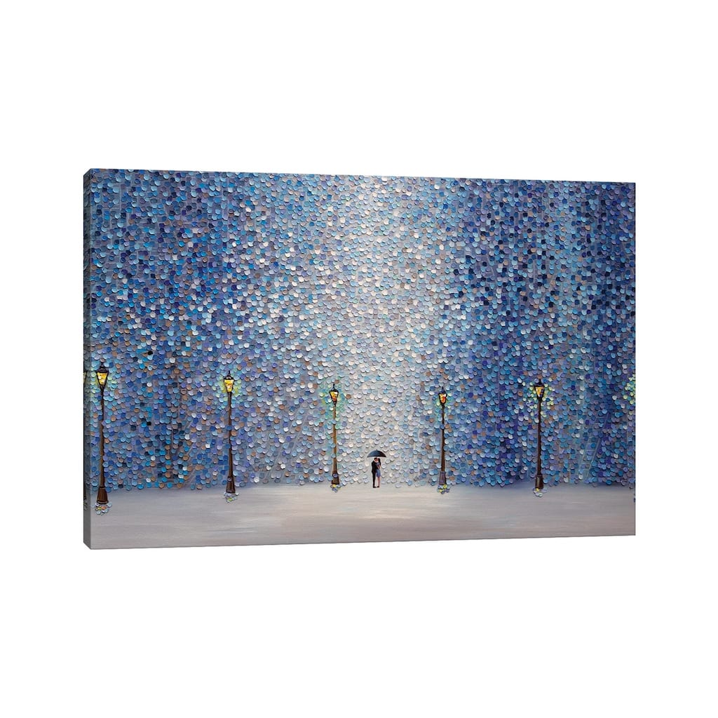 iCanvas "Kiss Under The Rain" by Ekaterina Ermilkina Canvas Print