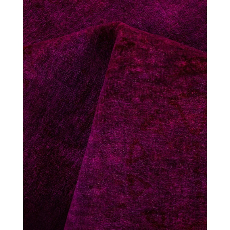 Fine Vibrance One-of-a-Kind Hand-Knotted Area Rug - Pink, 6' 2" x 9' 2" - 6' 2" x 9' 2"
