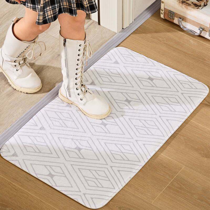 Indoor Door Mat, Front Back Outdoor Mat Rubber Backing, Low-Profile Entrance Rugs, Absorbent Resist Dirt Doormats Inside Doormat