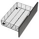 preview thumbnail 10 of 9, FULL XL Over Twin & Twin Triple Bunk Bed with 2 Drawers, Metal Triple Bunk Bedframe with Bulit-in Desk and Storage Shelves