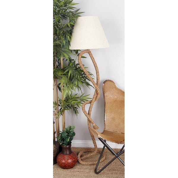 slide 2 of 64, Brown Dried Plant Material Rustic Floor Lamp 63 x 18 x 18 18 x 18 x 63 - Brown - Floor Lamp