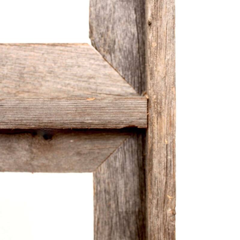 HomeRoots 8" x 10" Gray Distressed Solid Wood Hanging Picture Frame