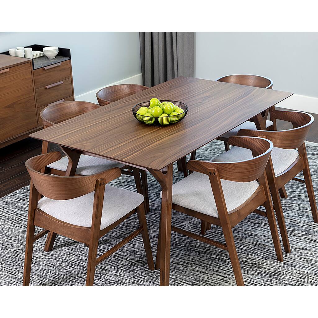 Haisley Dining Table Set - 59" - With 6 X Haisley Dining Chair