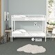 preview thumbnail 1 of 6, Sturdy Twin Over Twin Metal Bunk Bed with Built-in Ladders and Safety Guardrails, Ideal for Kids
