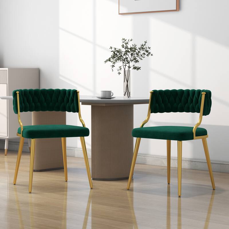 Modern Velvet Dining Chairs Set of 2