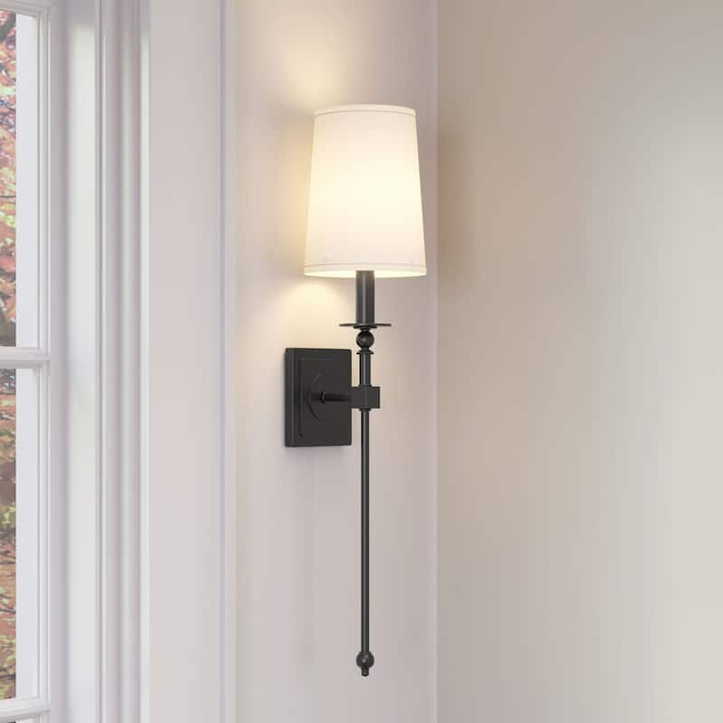 Millennium Lighting 46971 26" Tall Wall Sconce with Tapered Fabric