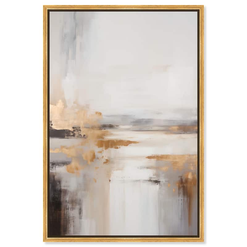 Glistening Stillness II Canvas by Art Remedy - Gold - 20" x 30"