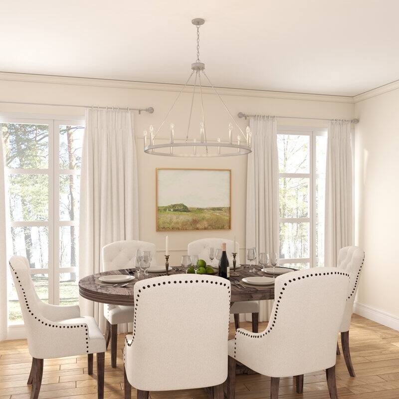 Acroma 12-light Modern Farmhouse Candle-Style Ceiling Lighting for Dining Room