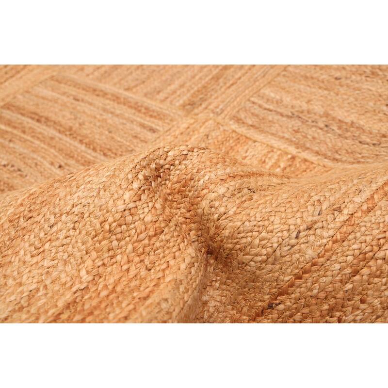 ECARPETGALLERY Flat-Weave Palas Denizli Tan Jute Rug - 5'5 x 7'8