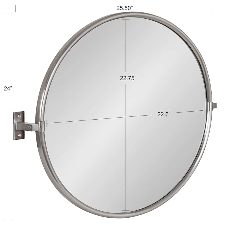 Kate and Laurel Taurus Pivot Wall Mirror