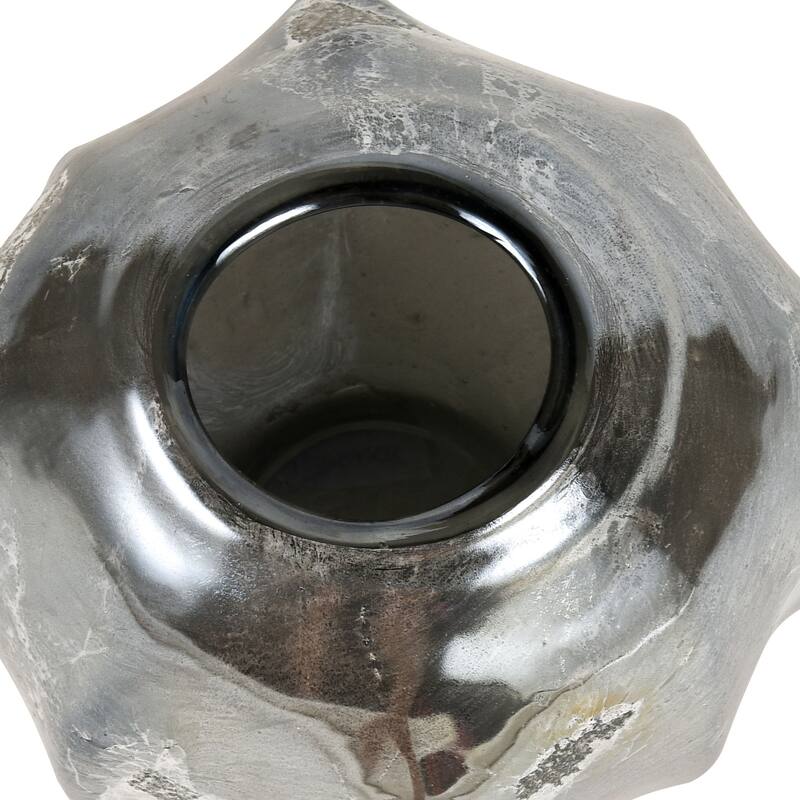 Elk Home Regard Metallic Silver Glass 9 Inch Wide Vase