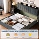 preview thumbnail 35 of 58, Bed Frame with Lift Up Storage, Upholstered Velvet Platform Bed with Storage Headboard