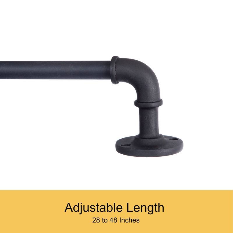 Kenney Adler 5/8" Indoor/Outdoor Rust-Resistant Wrap Around Curtain Rod