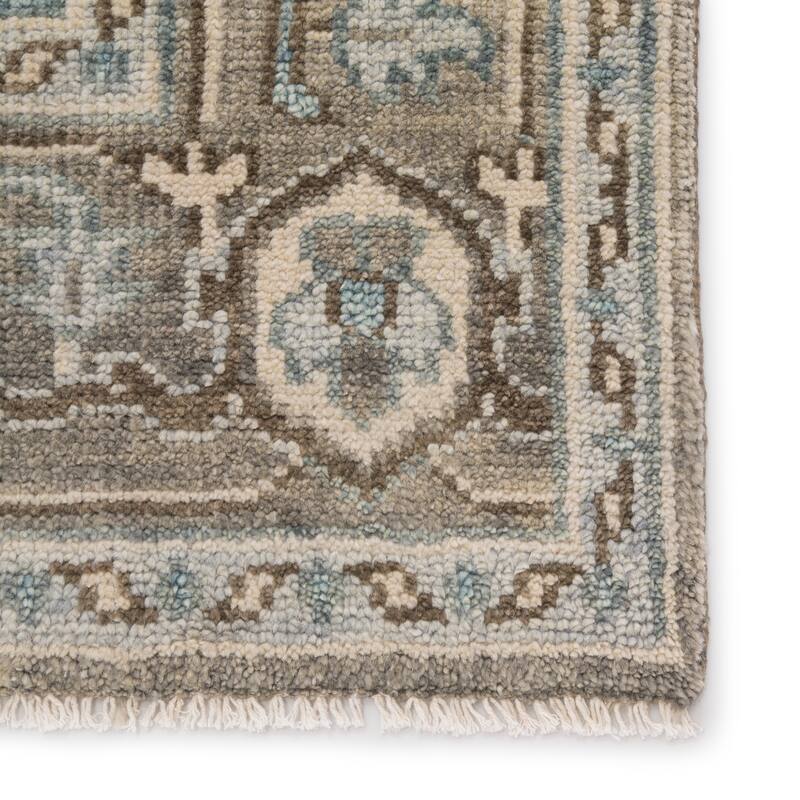 Winter Hand-Knotted Medallion Area Rug