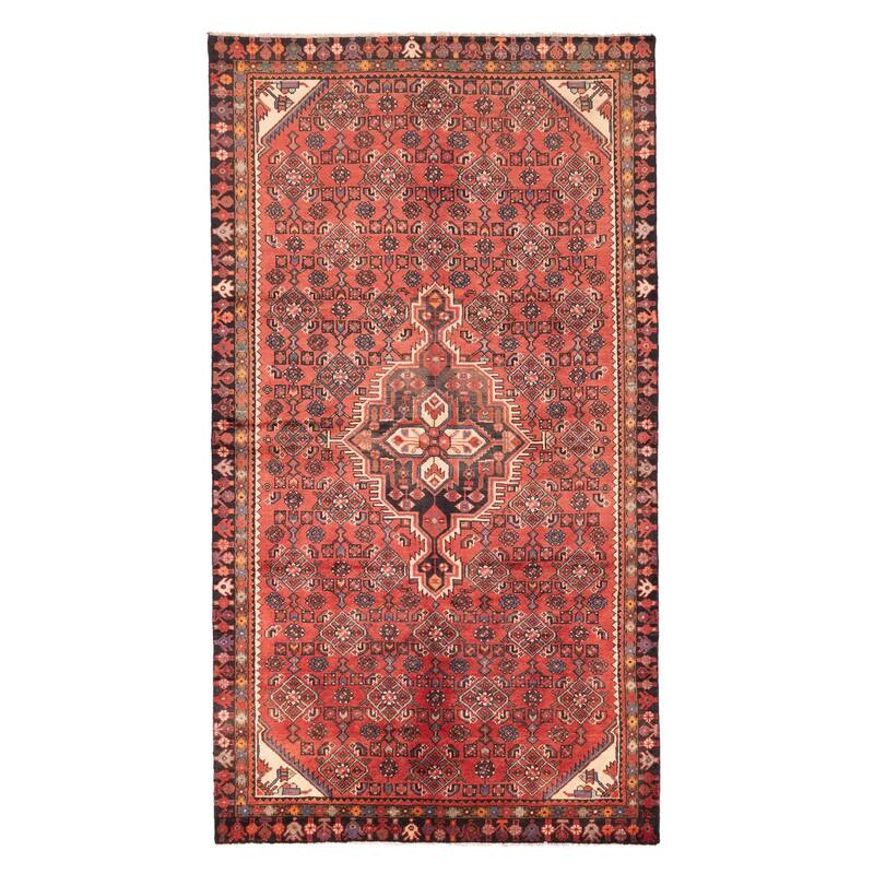ECARPETGALLERY Hand-knotted Andelz Red Wool Rug - 5'9 x 10'3