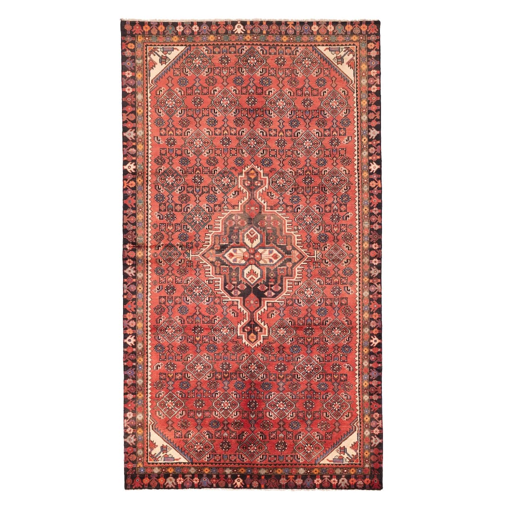 ECARPETGALLERY Hand-knotted Andelz Red Wool Rug - 5'9 x 10'3