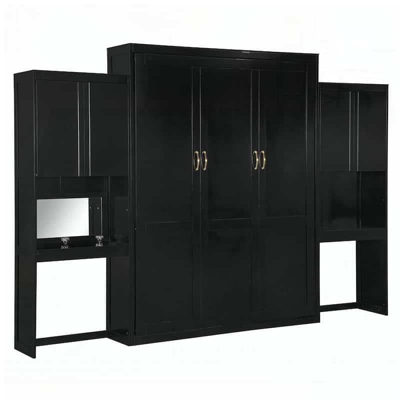 Murphy Bed with Vanity and Cabinets